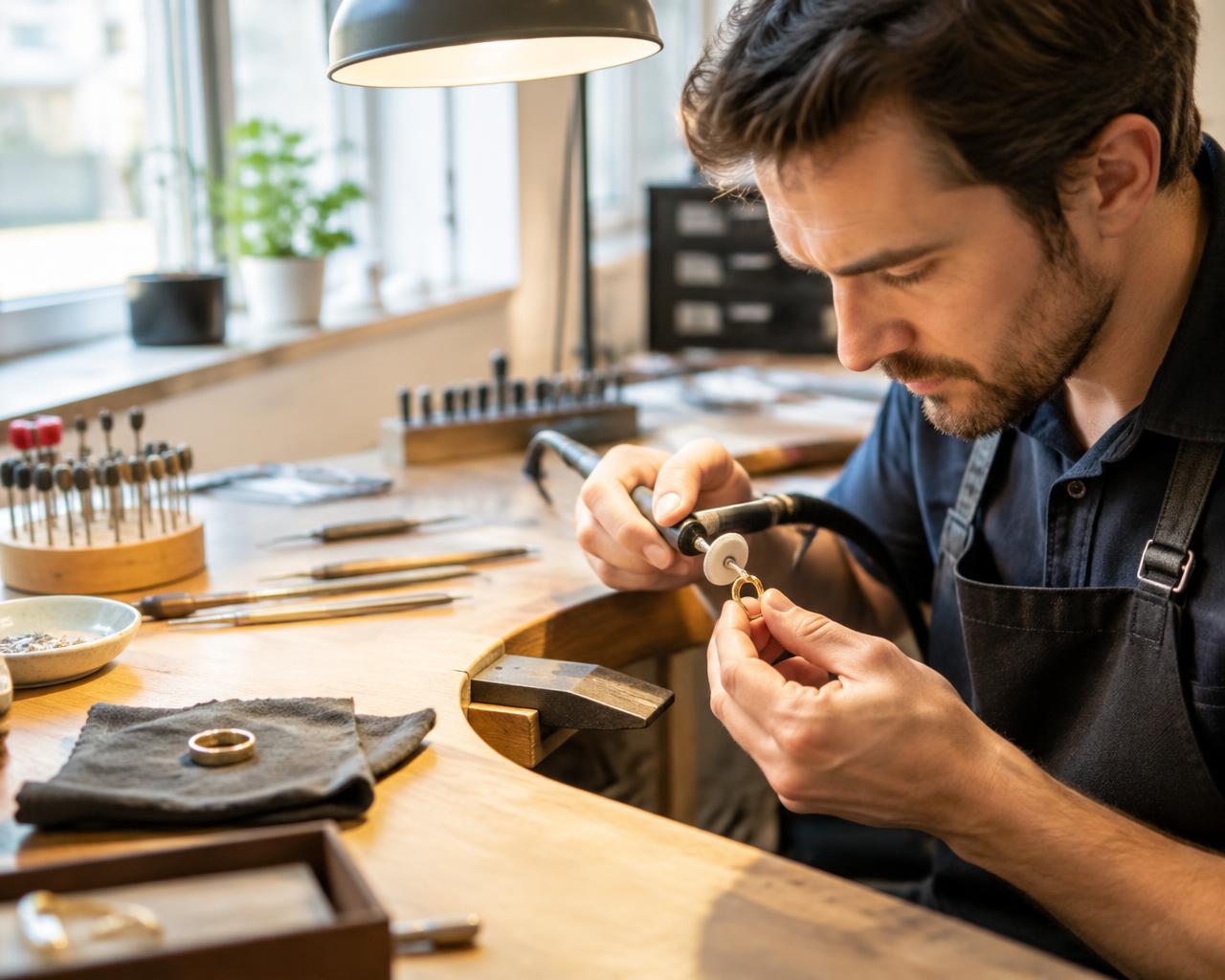 Crownstone jeweller at work